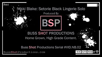 NB.02 Nikki Blake Setorie Black Lingerie Solo BussShotProductions.com Preview