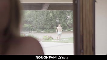 Lone and Horny Housewife Watching her Stepson at Backyard - Britney Amber - RoughFamily.com