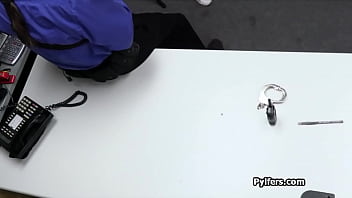 Inked necklace thief fucked hard on the desk