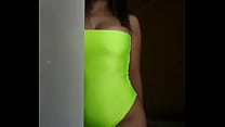 Viktoriya Russia Green swimsuit